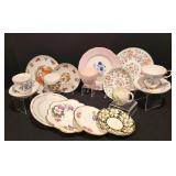 Diverse Selection of China Cups & Plates