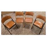 Set of Four Folding Chairs