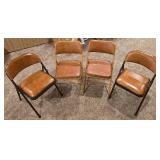 Set of Four Folding Chairs