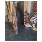 Cool Tiki Masks with Wooden Fish Décor