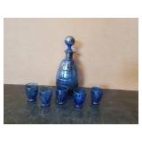 Fantastic Italian Nasco Decantur and Glasses