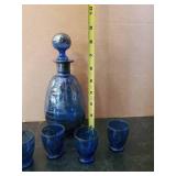 Fantastic Italian Nasco Decantur and Glasses