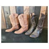 2 Pair of Vintage Cowboy Boots