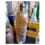 Large Collection of Vintage Bottles with Wood Crates