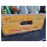 Large Collection of Vintage Bottles with Wood Crates