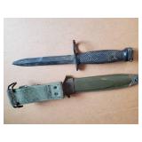 Beautiful USM8A1 T.W.B. Military Bayonet and Scabbard
