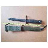 Beautiful USM8A1 T.W.B. Military Bayonet and Scabbard