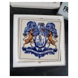 4 Beautiful Delft HandMade Tiles