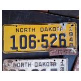 Fantastic Grouping of Mid Modern North Dakota Liscense Plates