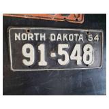Fantastic Grouping of Mid Modern North Dakota Liscense Plates