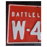 Fantastic Retired Battle Lake MN Fire Number Sign