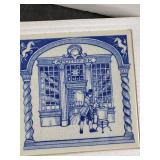 4 Beautiful Delft HandMade Tiles