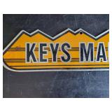 Super RARE Metal ILCO Key Co. Double Sided Key Sign