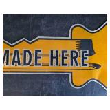 Super RARE Metal ILCO Key Co. Double Sided Key Sign