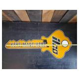 Super RARE Metal ILCO Key Co. Double Sided Key Sign