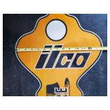 Super RARE Metal ILCO Key Co. Double Sided Key Sign