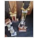 Lot of Vintage Bowling Trophys