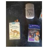 9 Vintage Collectable Camel Lighters