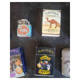 9 Vintage Collectable Camel Lighters