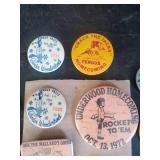 RARE Group of Ottertail County Pinbacks