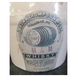 Old Whiskey Hand Jug Crock Brown, Thompson and Co.