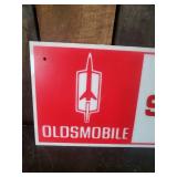 True Vintage Oldsmobile Service Tech Sign