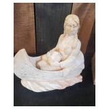 Super Heavy Native American Canoeing Book Ends