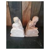 Super Heavy Native American Canoeing Book Ends