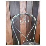 Solid Metal Ice Cream Parlor Chair