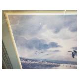 Beautifully Framed Les Kouba Artist Proof Print (Honkers Arriving)