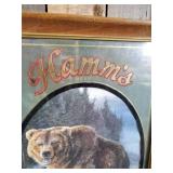 1993 HAMMS Beer Brown Bear American Collection Mirror Sign