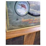 1993 HAMMS Beer Brown Bear American Collection Mirror Sign