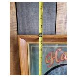 1993 HAMMS Beer Brown Bear American Collection Mirror Sign