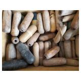 Vintage Fishing Net Bouys With Lead Weights