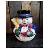 Cute 10" Tall Snowman Cookie Jar