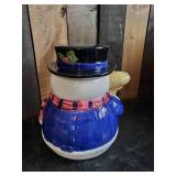 Cute 10" Tall Snowman Cookie Jar
