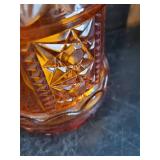 Beautiful Mid Modern Amber Glasses and Fairy Lamp