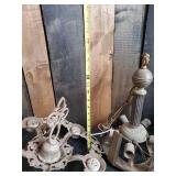 2 Beautiful Early 20th Century Hanging Lamps