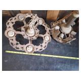 2 Beautiful Early 20th Century Hanging Lamps