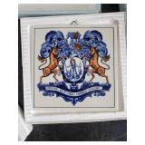 4 Beautiful Delft HandMade Tiles