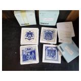 4 Beautiful Delft HandMade Tiles