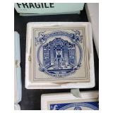 4 Beautiful Delft HandMade Tiles