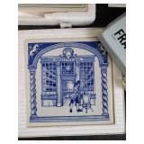 4 Beautiful Delft HandMade Tiles