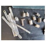 Collection of Vintage Lead Weights for Duck Decoys