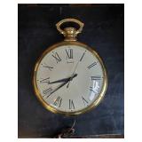 United Clock Corp Large Pocket Watch Wall Clock