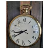 United Clock Corp Large Pocket Watch Wall Clock