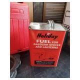 2 Coleman Lantern Cases and vintage Fuel Cans