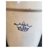 Beautiful Crown 3 Gallon Stoneware Crock