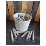 Vintage Metal Bucket Full of 8" Springs