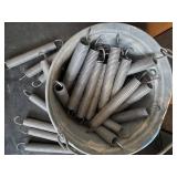 Vintage Metal Bucket Full of 8" Springs